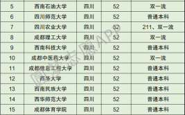 四川有哪些985和211大学