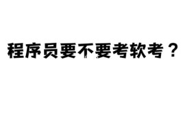 软考是程序员的必经之路还是多余的负担