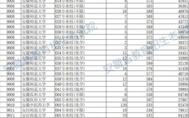 最新安徽省2024年高考地方专项计划首轮投档最低分升序版