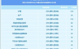 江西应用科技学院2023年在内蒙古各专业招生人数