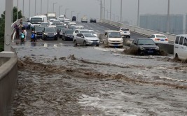 大雨“洗”城 太原高架桥变“天然避雨场所”(高架桥大雨避雨场所路口)