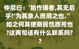 仲尼曰始作俑者其无后乎为其象人而用之也翻译