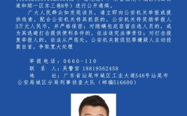 象州县公安局关于悬赏通缉李益贺等9名在逃人员的通告(在逃公安局悬赏通缉住址)