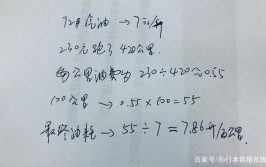 油箱里面还有多少油？教你一个简便算法(油箱燃油教你过低算法)