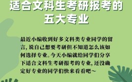 文科类考研生可报考哪些专业