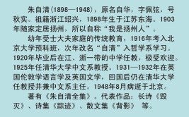 朱自清原名是什么字什么号什么