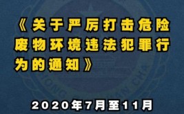 生态环境部公布9件打击危险废物环境违法犯罪典型案例(生态环境危险废物处置倾倒公安局)