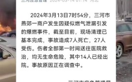 河北燕郊爆燃事故致多车受损 多家保险公司：加急处理(受损理赔爆燃保险公司事故)