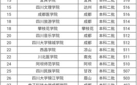 2024四川分数线最低的二本大学