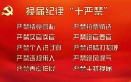 重要公告(换届严禁党纪公告处分)