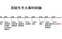 苏轼一生的经历概括