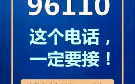 “96110”来电，务必第一时间接听(预警专线第一时间来电接听)