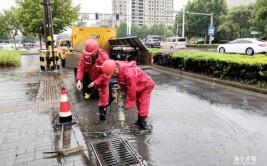 涟水县对城区3处道路易积水点进行改造(积水改造雨水城区道路)