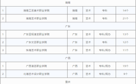 美术专科有哪些公办大学学校？