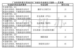 广东外语外贸大学自学考试应用日语专业考试计划