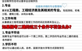 24年二建哪些专业不能报名条件不符怎么办