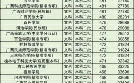 广西最好5个二本大学