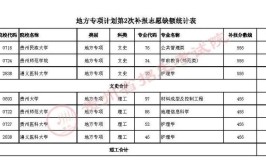 贵州地方专项计划有二本吗