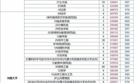 建筑类和建筑学专业22年在山东投档数据统计按位次排序