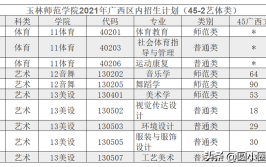 玉林师范学院有哪些专业及什么专业好