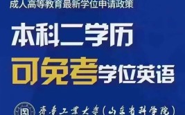 山东成人高考这6类热门专业本升本申请学位可免考学位英语