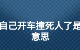 做梦开车撞人了是什么征兆(梦境自己的开车做梦现实)