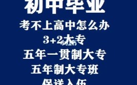 初中毕业没有考上高中可以直接上大专吗