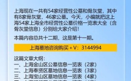 2024上海的公墓有哪些2024年上海公墓地址价格一览表