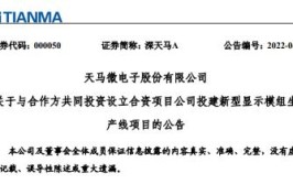 深天马A与合作方共同投资80亿设立合资项目公司投建新型显示模组生产线项目(显示公司模组项目目的)