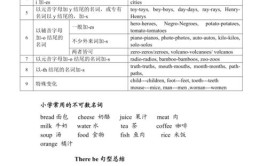 名词单数变复数变化规则