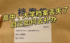 大学入学档案丢了怎么办