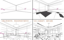 空间线稿(基础手绘视频教程线条讲解)