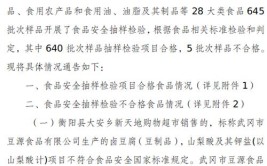 黑龙江省市场监督管理局2021年第29期食品抽检：酒类95批次 93批次合格(散装称重酒坊白酒高粱)