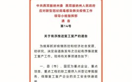 怀仁市疫情防控指挥部关于复工复产的通告(复工怀仁防控疫情市场主体)