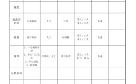 12月园林养护清单