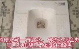 厕所蹲便漏水是怎么回事？厕所水箱下水管漏水更换(水箱漏水厕所更换杂物)