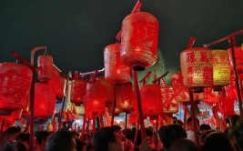 普宁大长陇村，游神贺灯(潮汕民俗大长妈祖老爷)