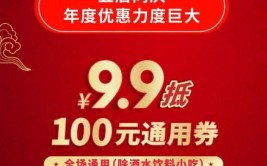 现在?9.9代?100代金券。...(他家开了情怀代金券团购)