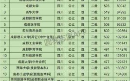 成都二本大学有哪些