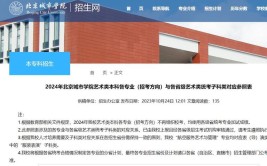 2024艺考政策北京城市学院不组织校考均使用各级省统考专业加试成绩