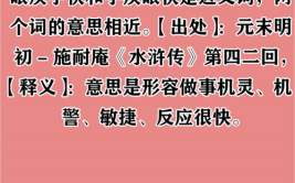 眼疾手快的意思怎么解释