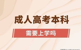 2024年成人高考录取后需要去学校上课吗