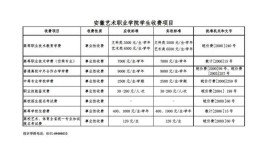 安徽艺术职业学院学费多少钱一年