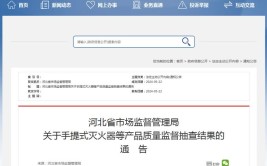 【江苏】无锡市市场监督管理局发布灭火器产品质量监督抽查结果(灭火器干粉实体店消防器材喷嘴)