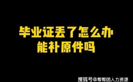 大学毕业证书丢了怎么办?