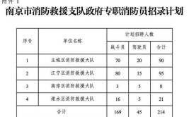 南京市消防救援支队政府专职消防员招聘公告