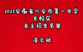 安徽自主招生学校有哪些