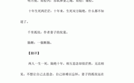 江城子秦观翻译及赏析