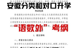 安徽2023对口升学和分类考试统考文化课合格线公布啦