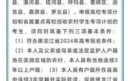 2024报考农村专项需要哪些材料